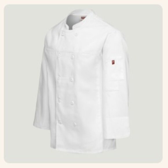 Men's Deluxe Airflow Chef Coat, White, Size: 3XL - Picture 5 of 14